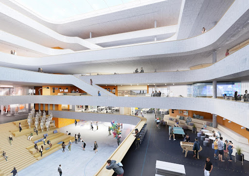 Inside the Berlin fashion e-commerce company Zalando headquarters © zalando