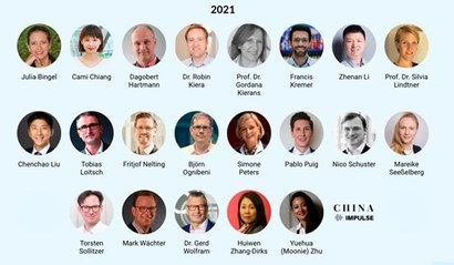 Experts who participated in China Impulse&rsquo;s 2021 expert interview series. Photo: china-impulse.de
