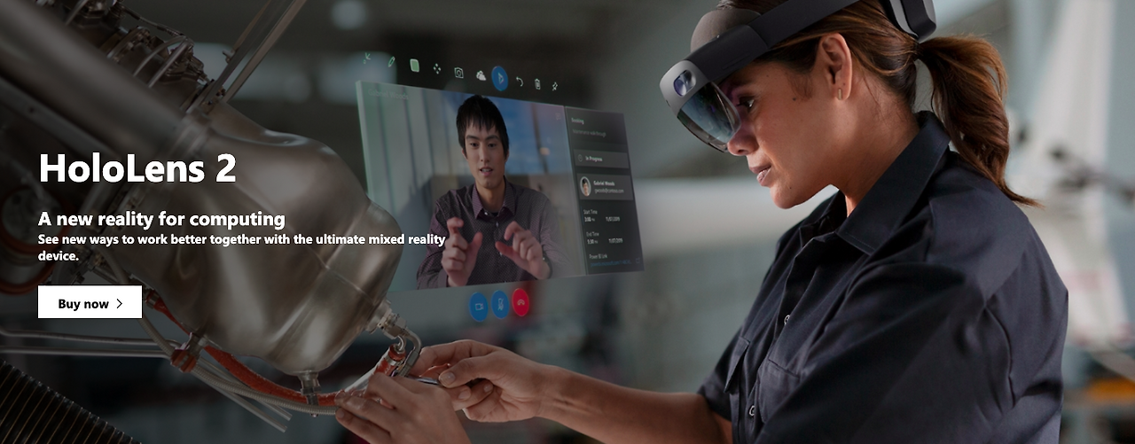 홀로렌즈 2까지 출시되었다. ©microsoft