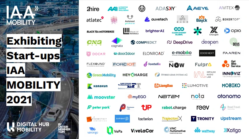 Various mobility-related startups taking part in the IAA. Korean startup Nota also stands out. Photo=Digital Hub Mobility